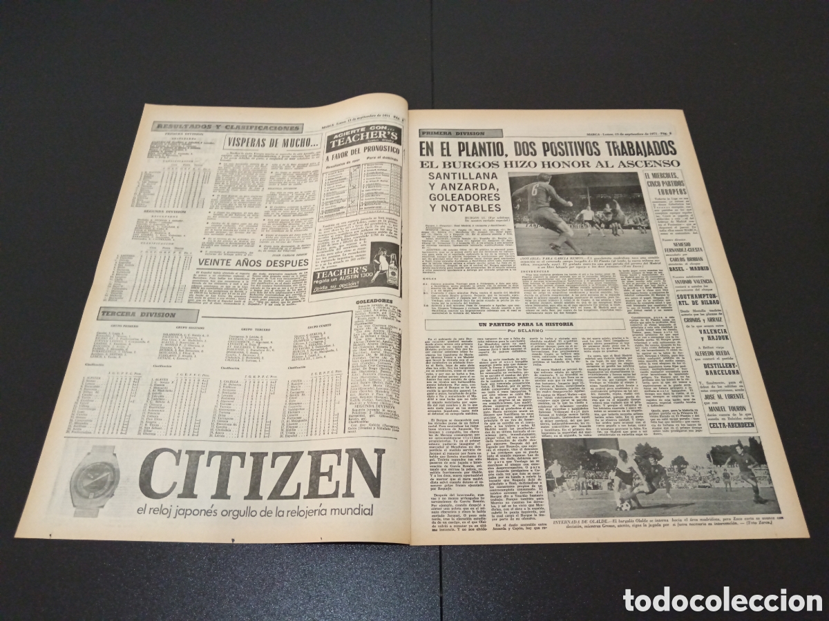 Coleccionismo deportivo: MARCA 13/09/1971 - Foto 2