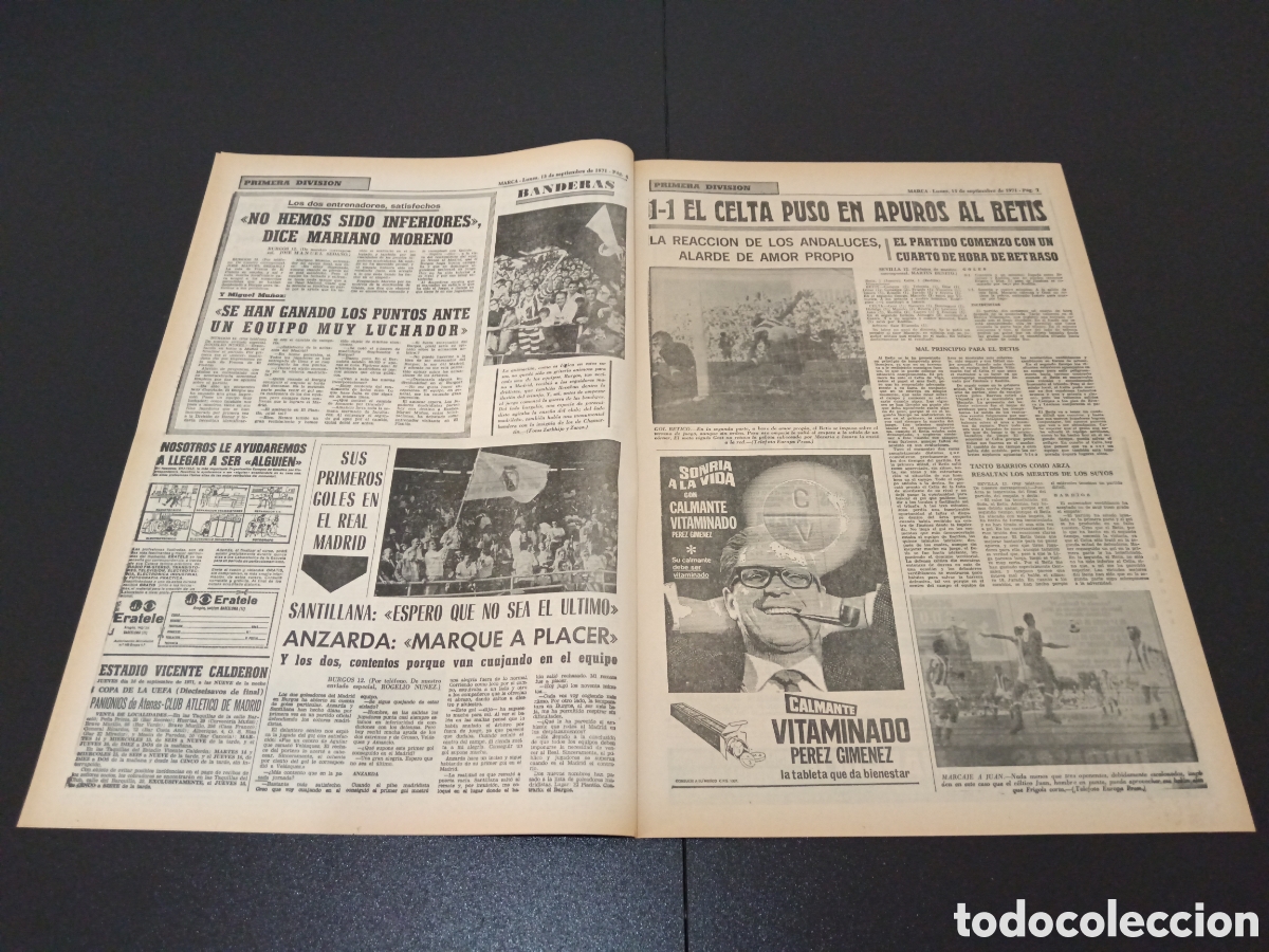 Coleccionismo deportivo: MARCA 13/09/1971 - Foto 3