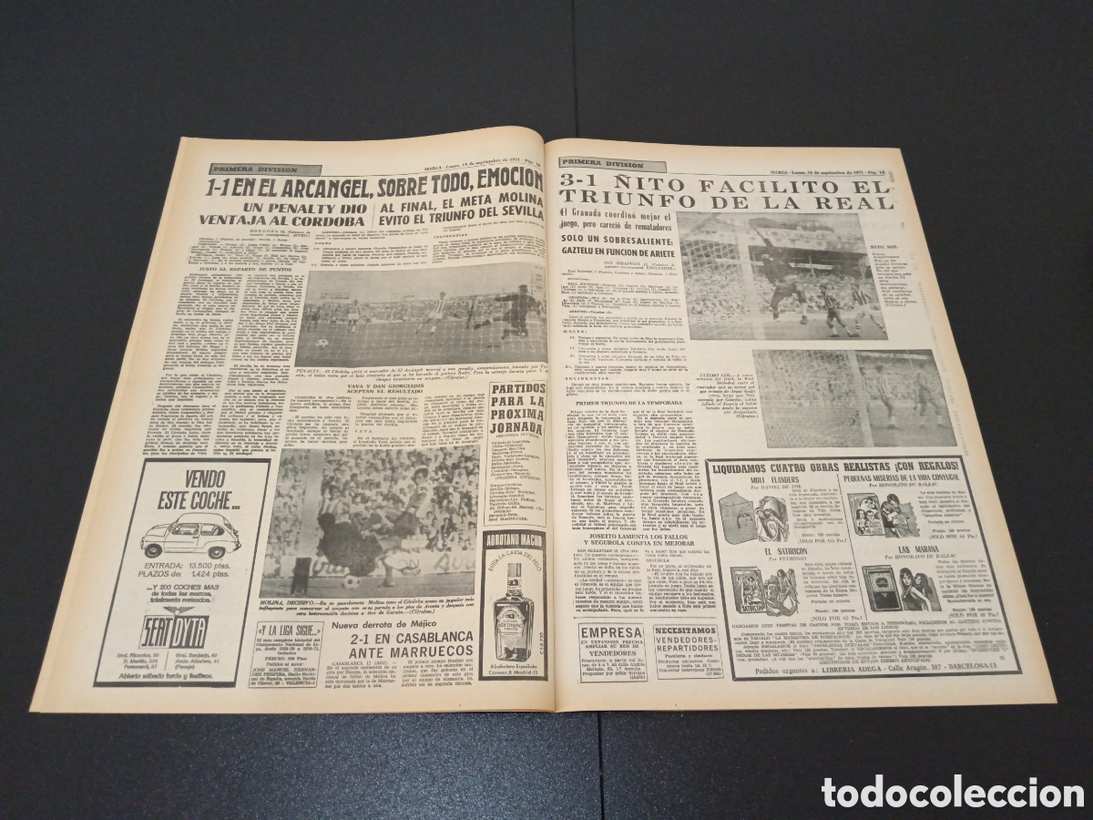 Coleccionismo deportivo: MARCA 13/09/1971 - Foto 5