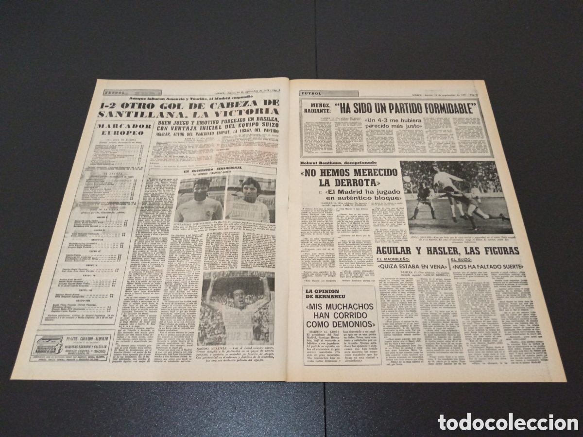 Coleccionismo deportivo: MARCA 16/09/1971 - Foto 2