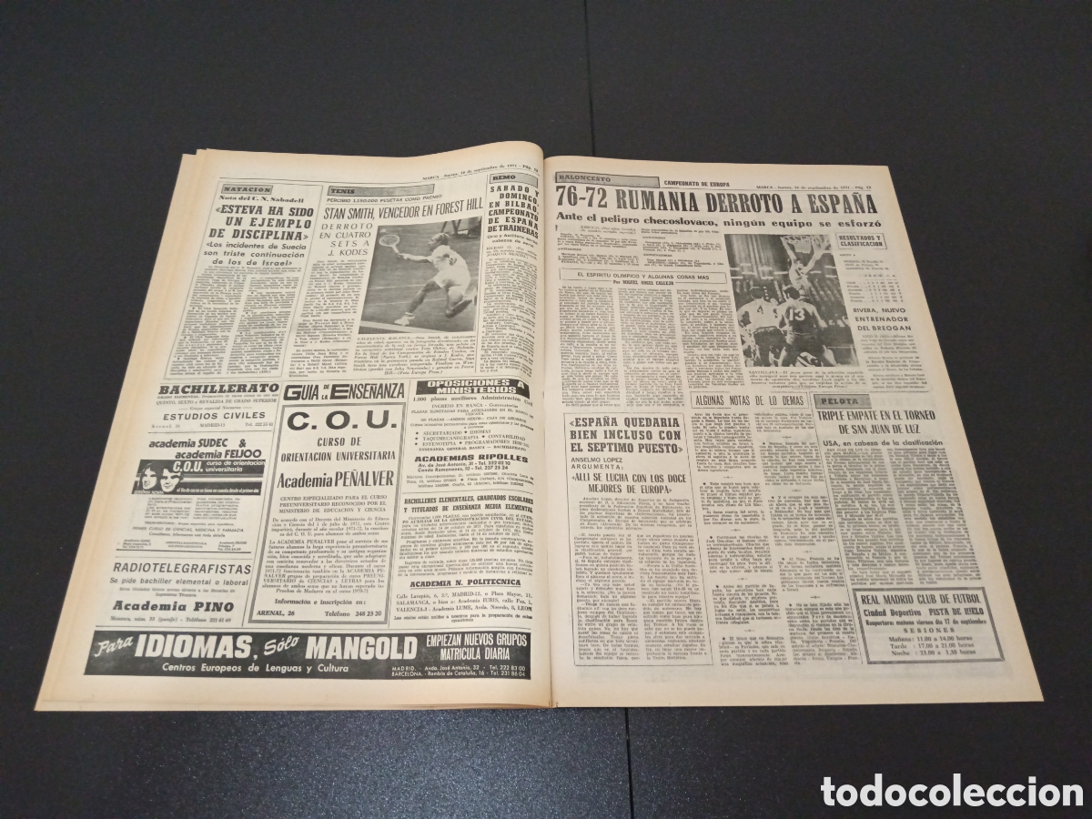 Coleccionismo deportivo: MARCA 16/09/1971 - Foto 6
