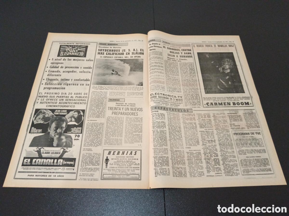 Coleccionismo deportivo: MARCA 16/09/1971 - Foto 7
