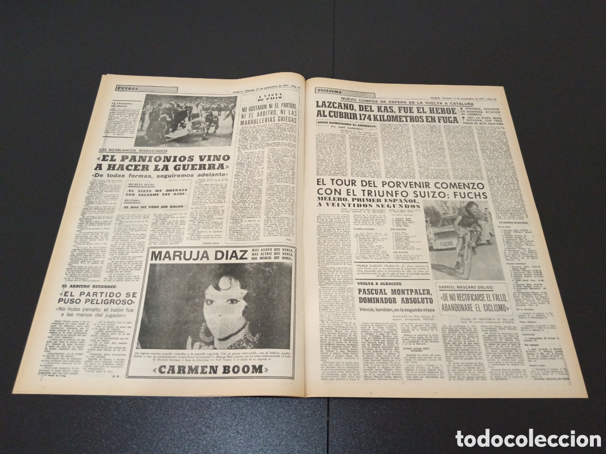 Coleccionismo deportivo: MARCA 17/09/1971 - Foto 3