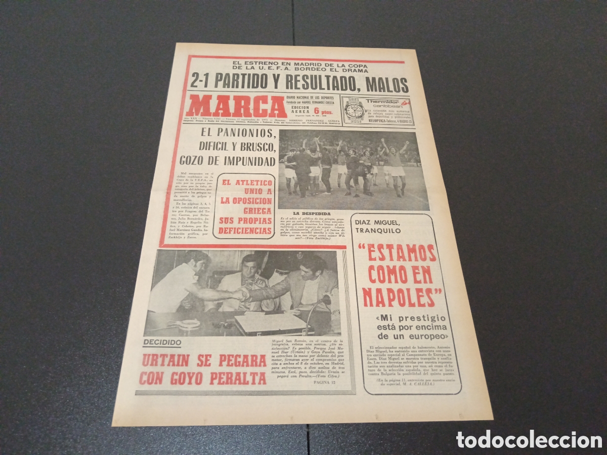 Coleccionismo deportivo: MARCA 17/09/1971