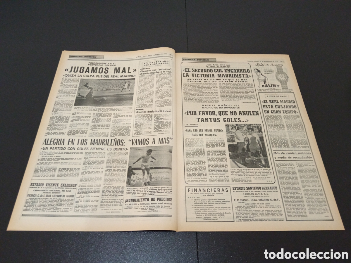 Coleccionismo deportivo: MARCA 20/09/1971 - Foto 3