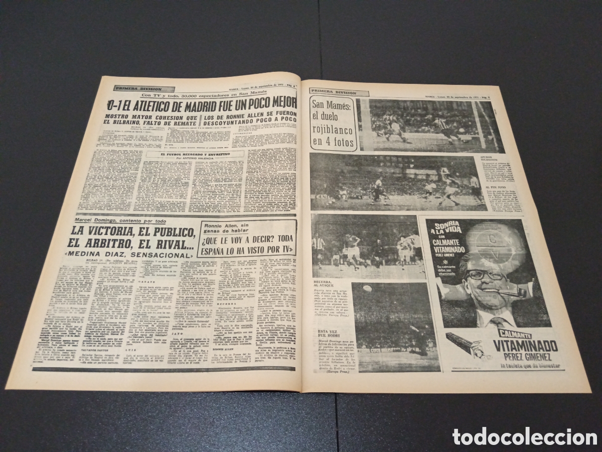 Coleccionismo deportivo: MARCA 20/09/1971 - Foto 4
