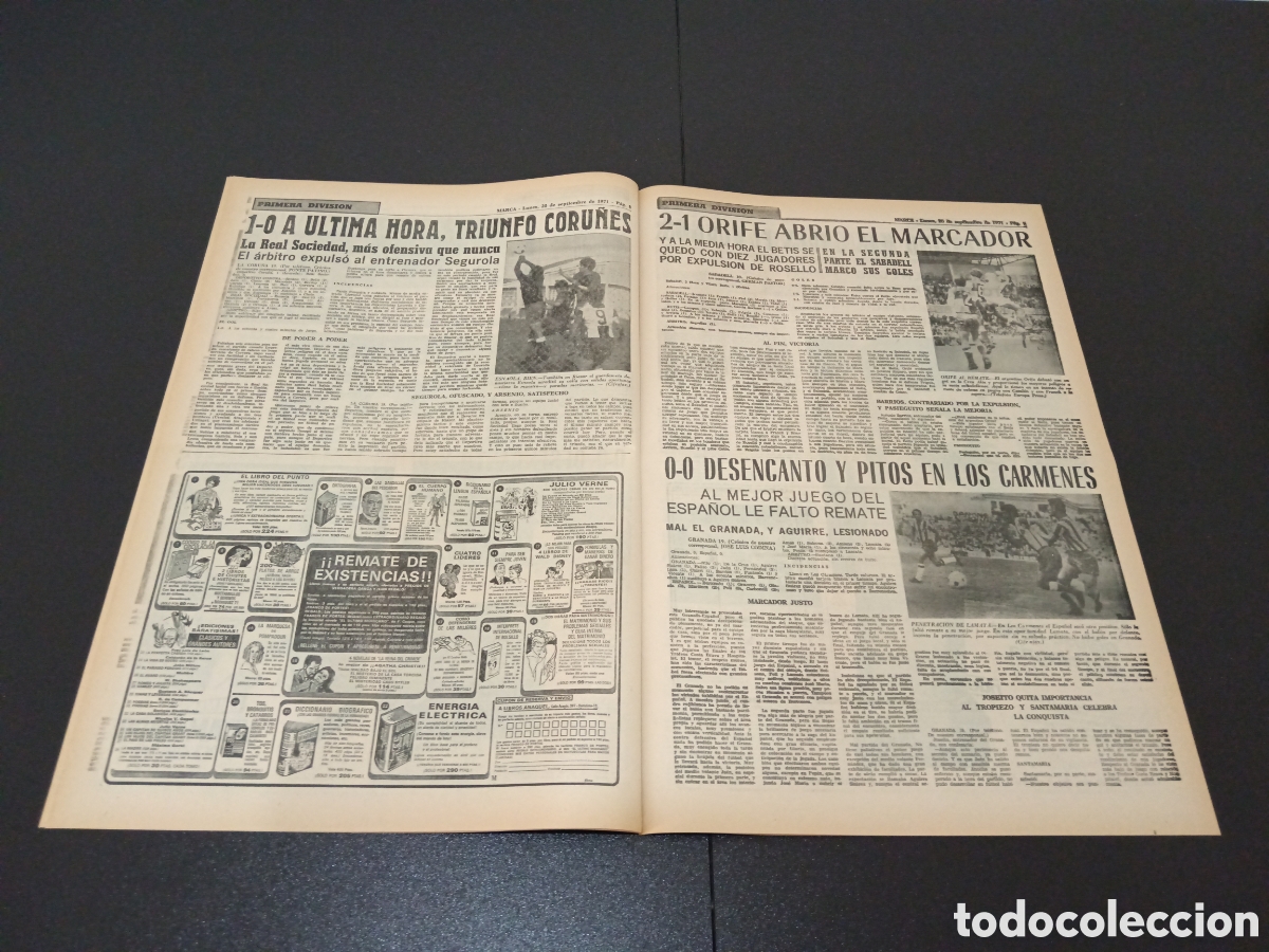 Coleccionismo deportivo: MARCA 20/09/1971 - Foto 5