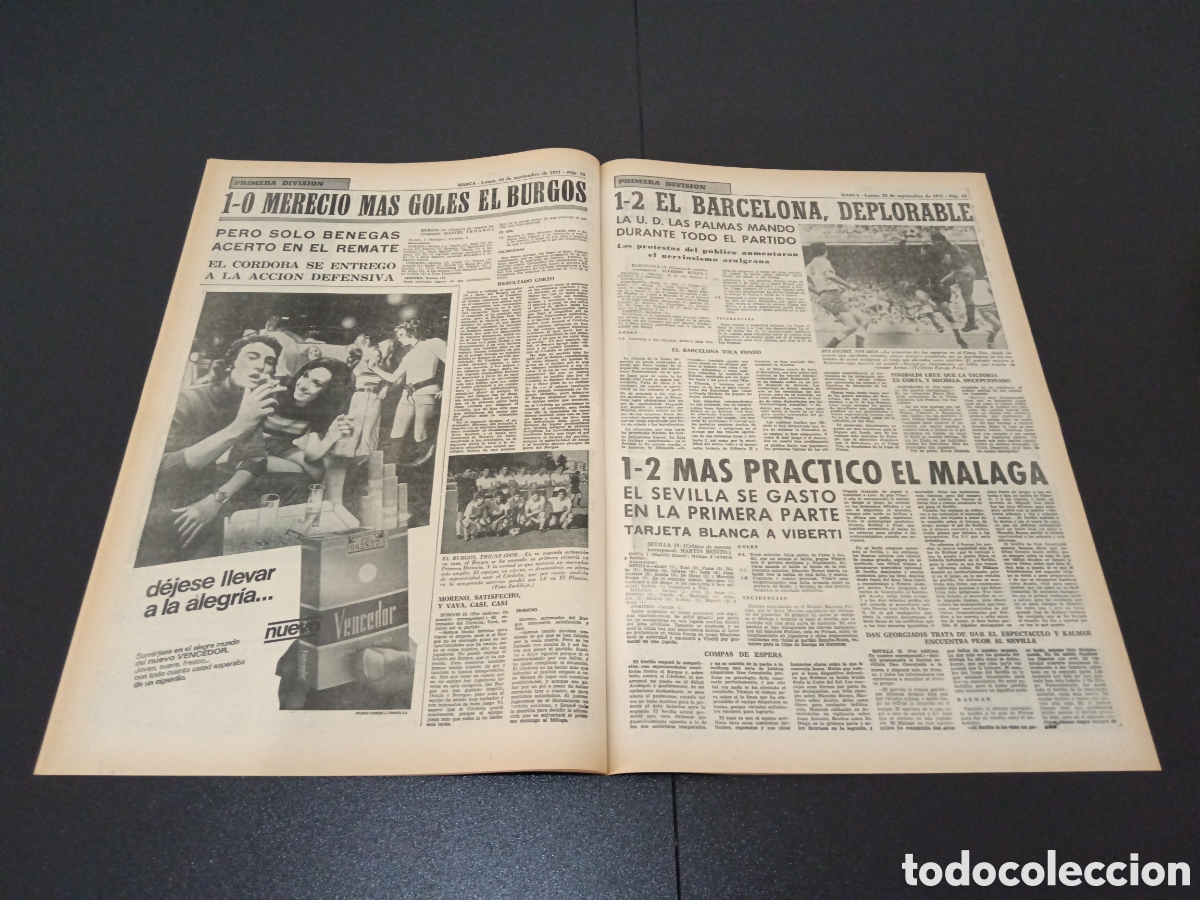 Coleccionismo deportivo: MARCA 20/09/1971 - Foto 6