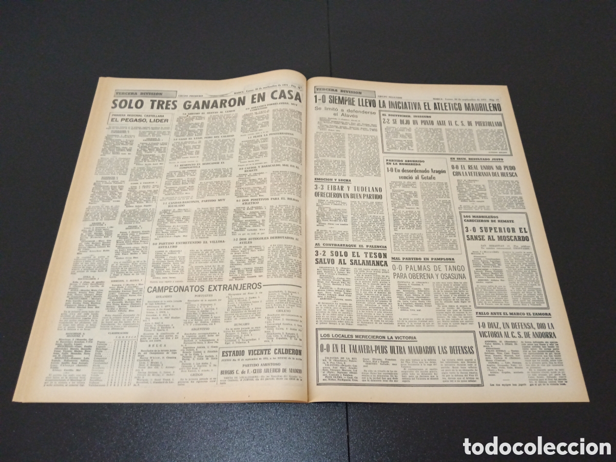 Coleccionismo deportivo: MARCA 20/09/1971 - Foto 9
