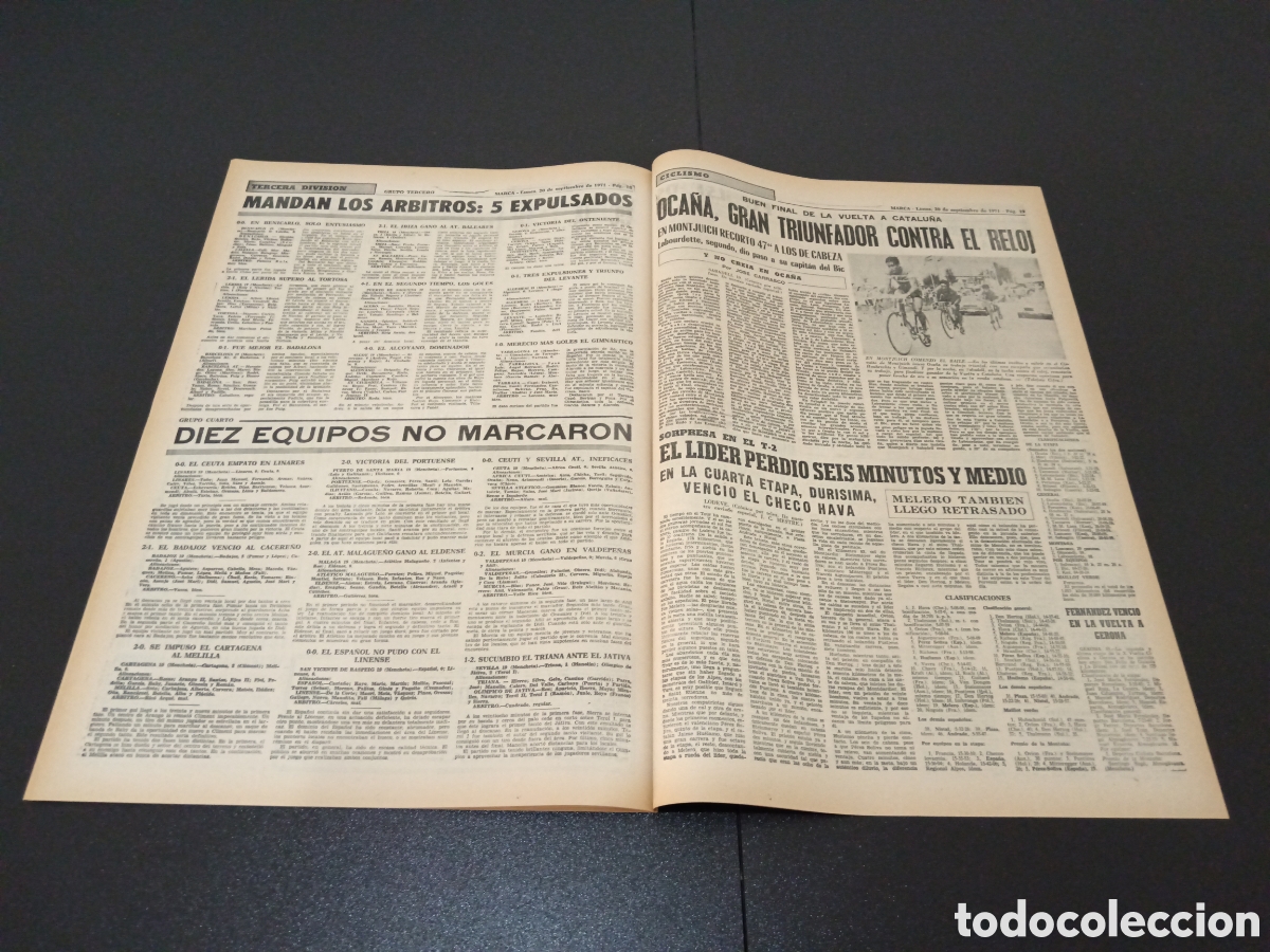 Coleccionismo deportivo: MARCA 20/09/1971 - Foto 10