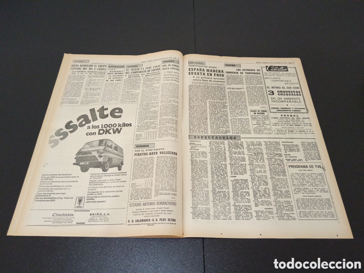Coleccionismo deportivo: MARCA 25/09/1971 - Foto 3