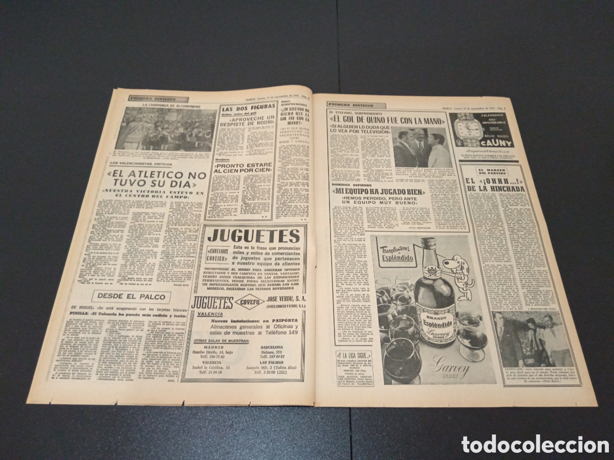 Coleccionismo deportivo: MARCA 27/09/1971 - Foto 3