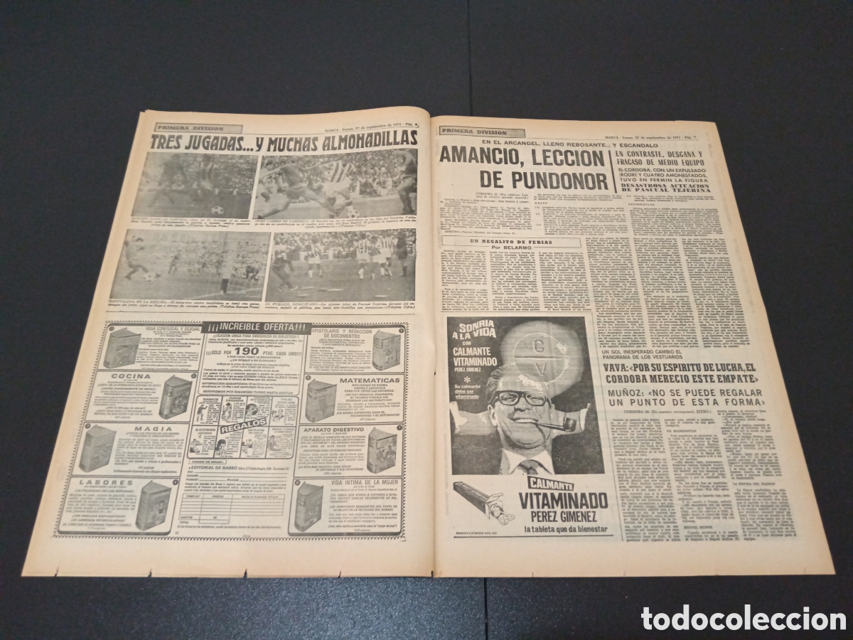 Coleccionismo deportivo: MARCA 27/09/1971 - Foto 4