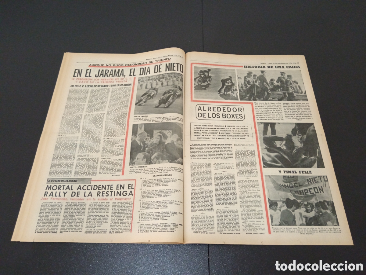 Coleccionismo deportivo: MARCA 27/09/1971 - Foto 8