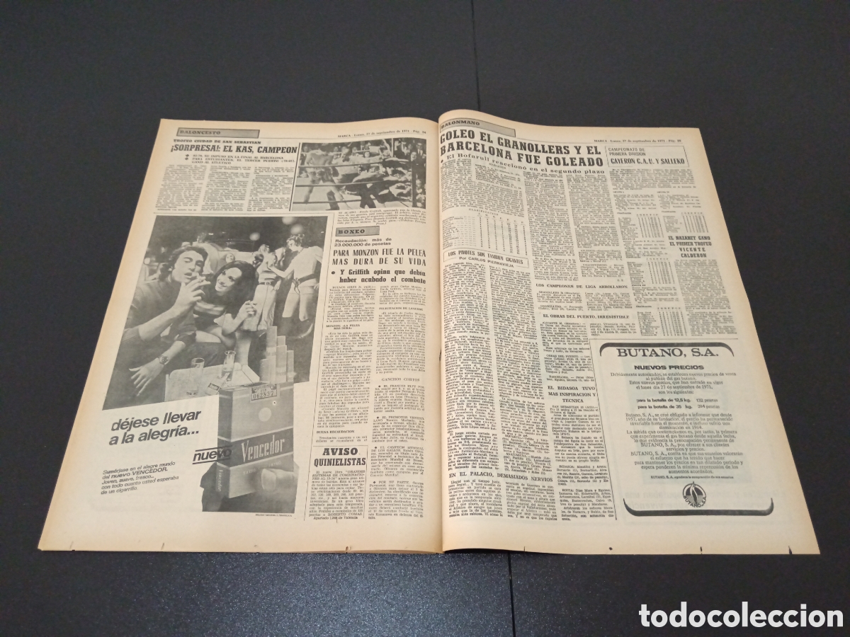 Coleccionismo deportivo: MARCA 27/09/1971 - Foto 11