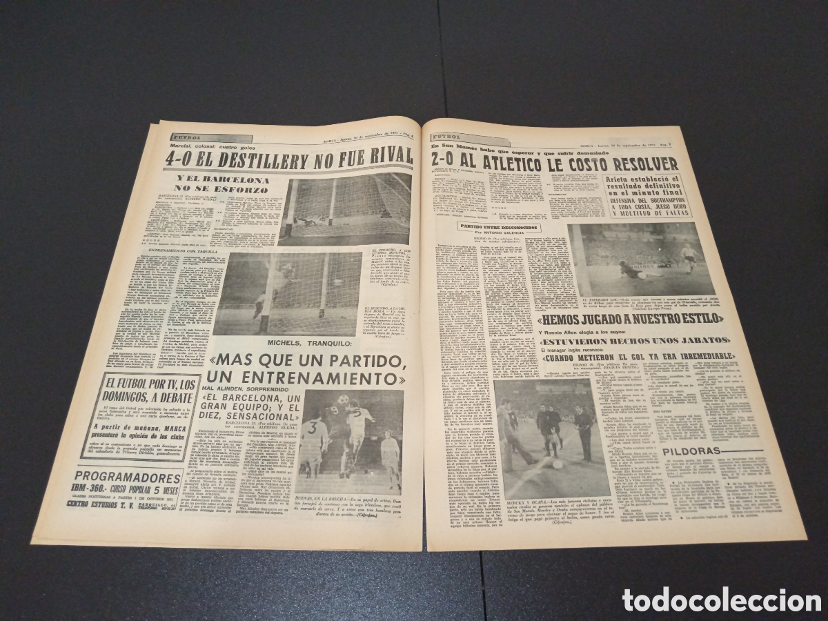 Coleccionismo deportivo: MARCA 30/09/1971 - Foto 4