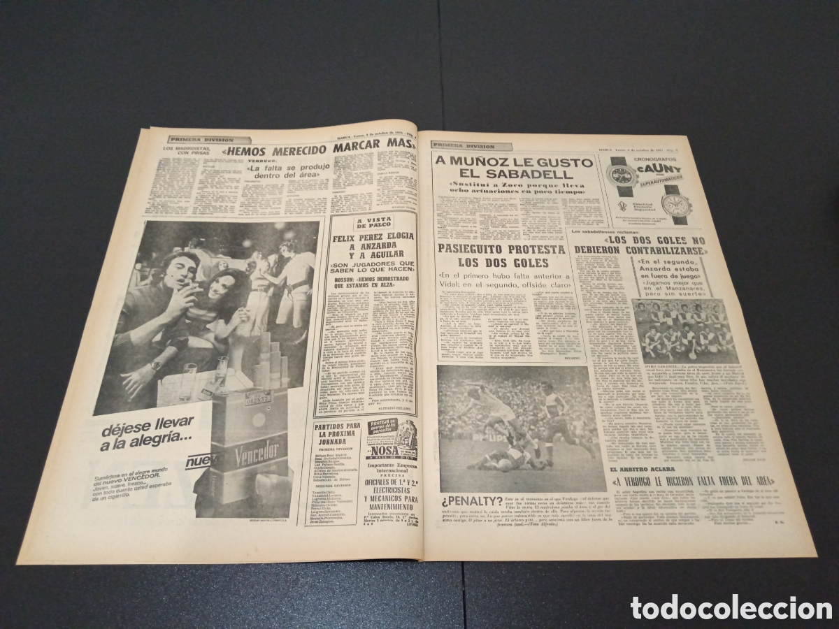 Coleccionismo deportivo: MARCA 04/10/1971 - Foto 3