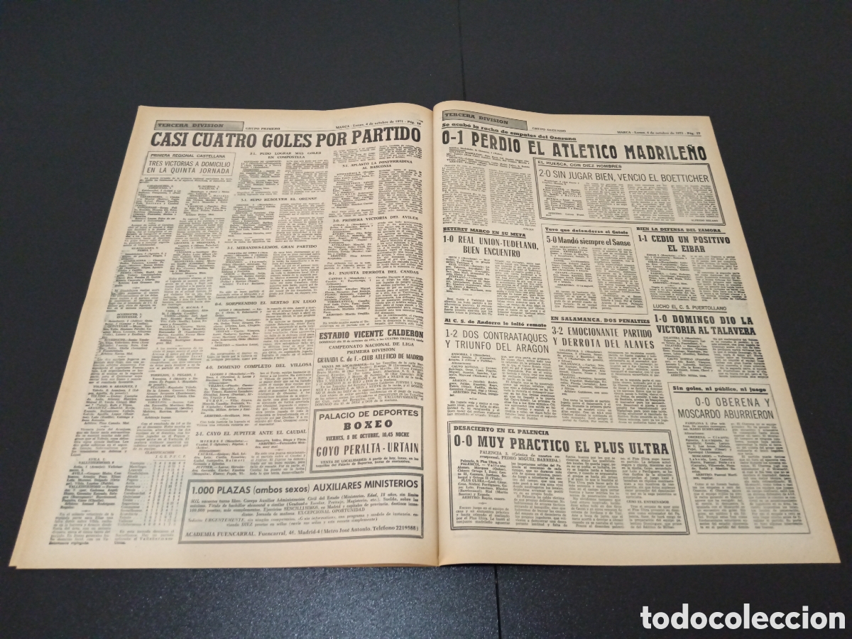 Coleccionismo deportivo: MARCA 04/10/1971 - Foto 9