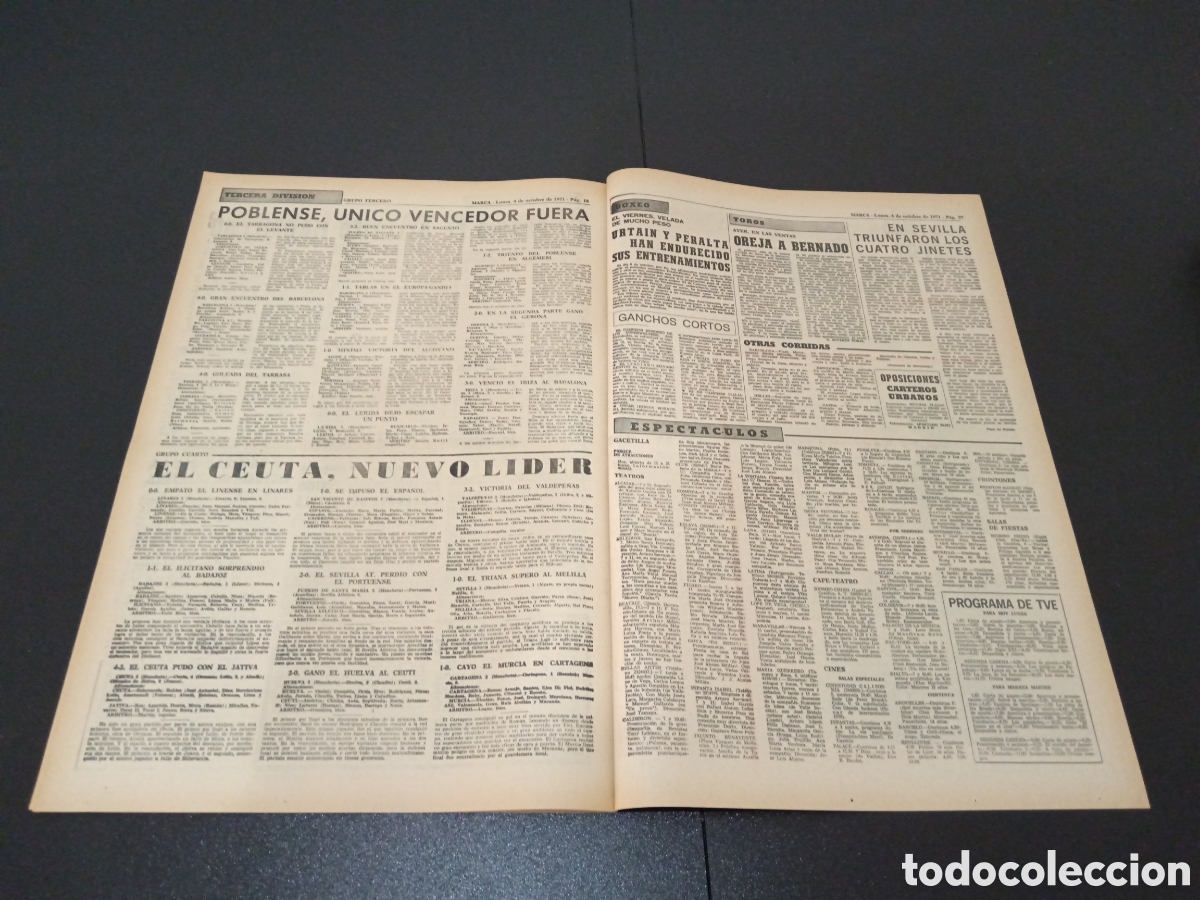 Coleccionismo deportivo: MARCA 04/10/1971 - Foto 10