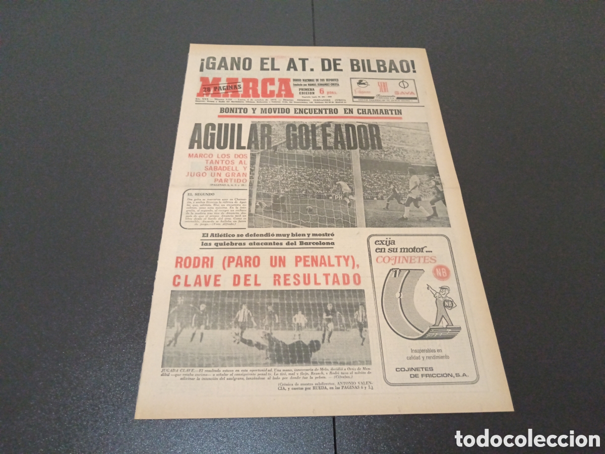 Coleccionismo deportivo: MARCA 04/10/1971 - Foto 1