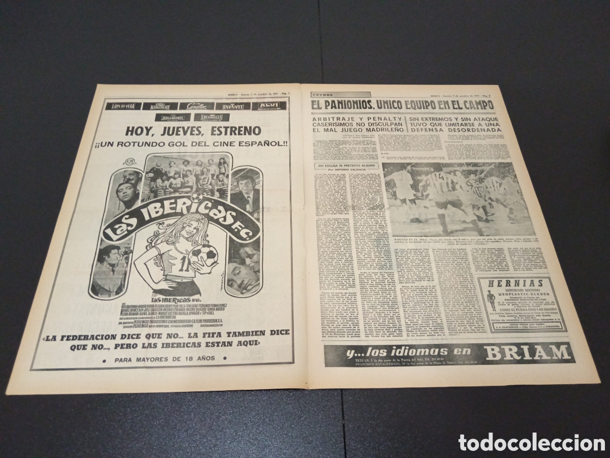 Coleccionismo deportivo: MARCA 07/10/1971 - Foto 2