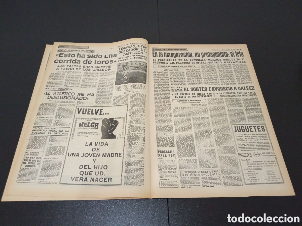 Coleccionismo deportivo: MARCA 07/10/1971 - Foto 3