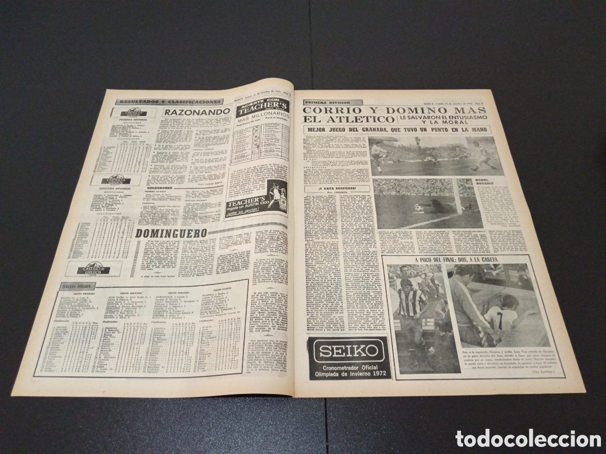 Coleccionismo deportivo: MARCA 11/10/1971 - Foto 2