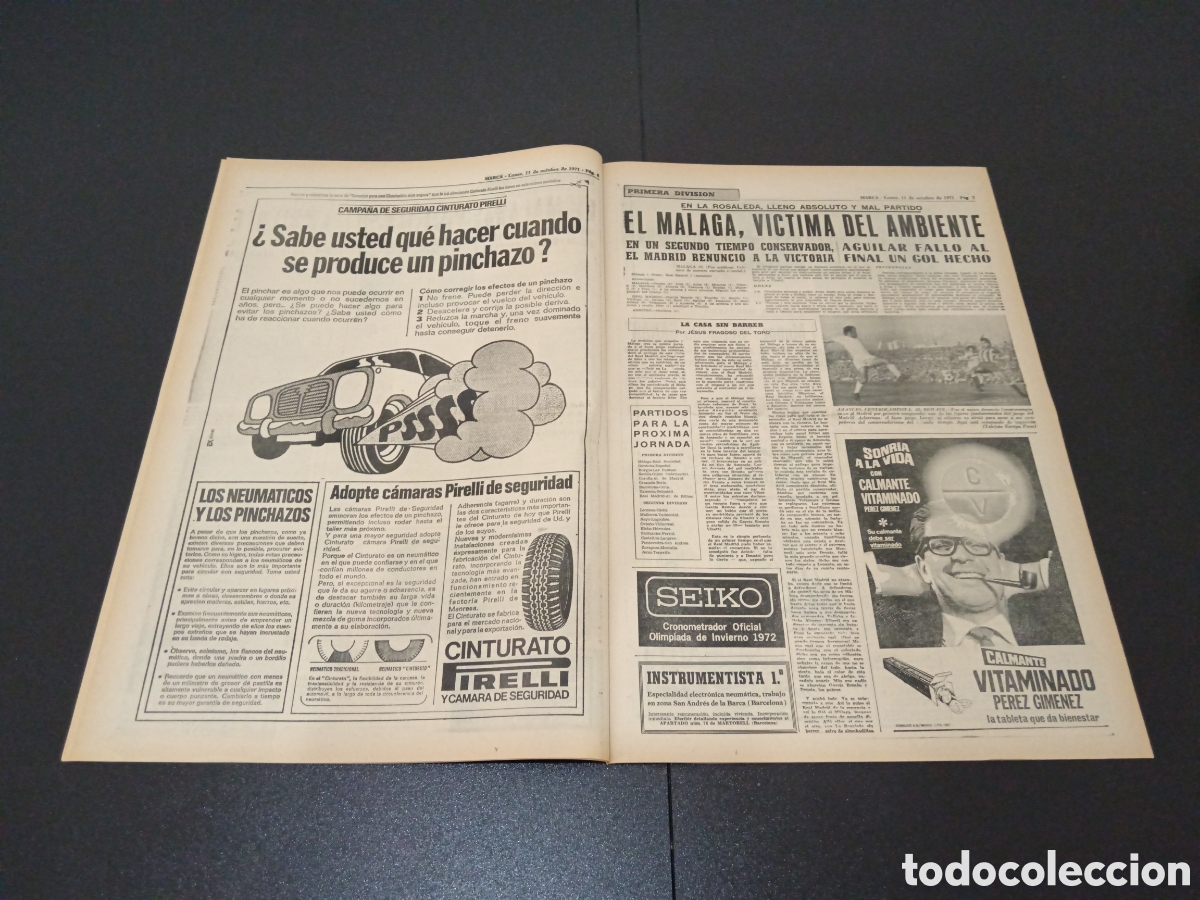 Coleccionismo deportivo: MARCA 11/10/1971 - Foto 4