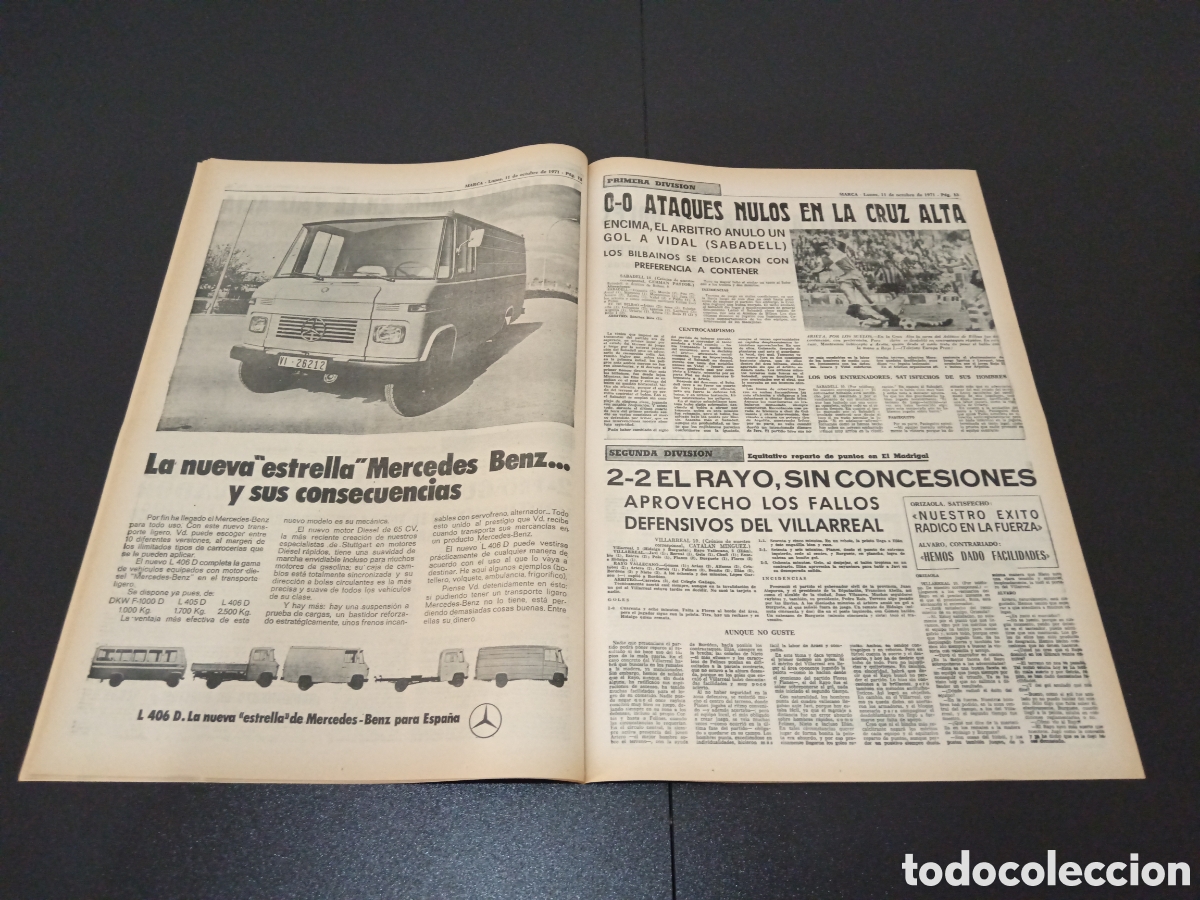 Coleccionismo deportivo: MARCA 11/10/1971 - Foto 7