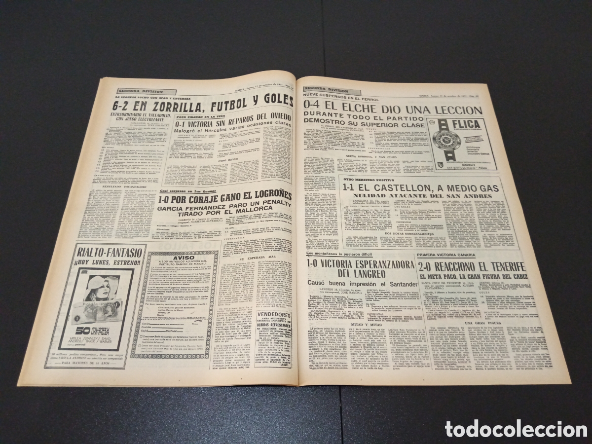 Coleccionismo deportivo: MARCA 11/10/1971 - Foto 8