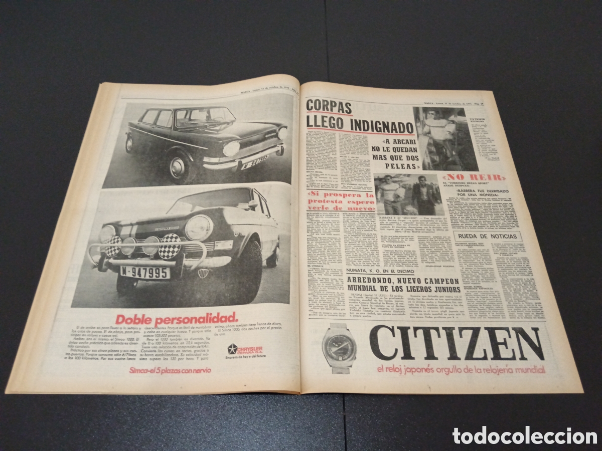 Coleccionismo deportivo: MARCA 11/10/1971 - Foto 9
