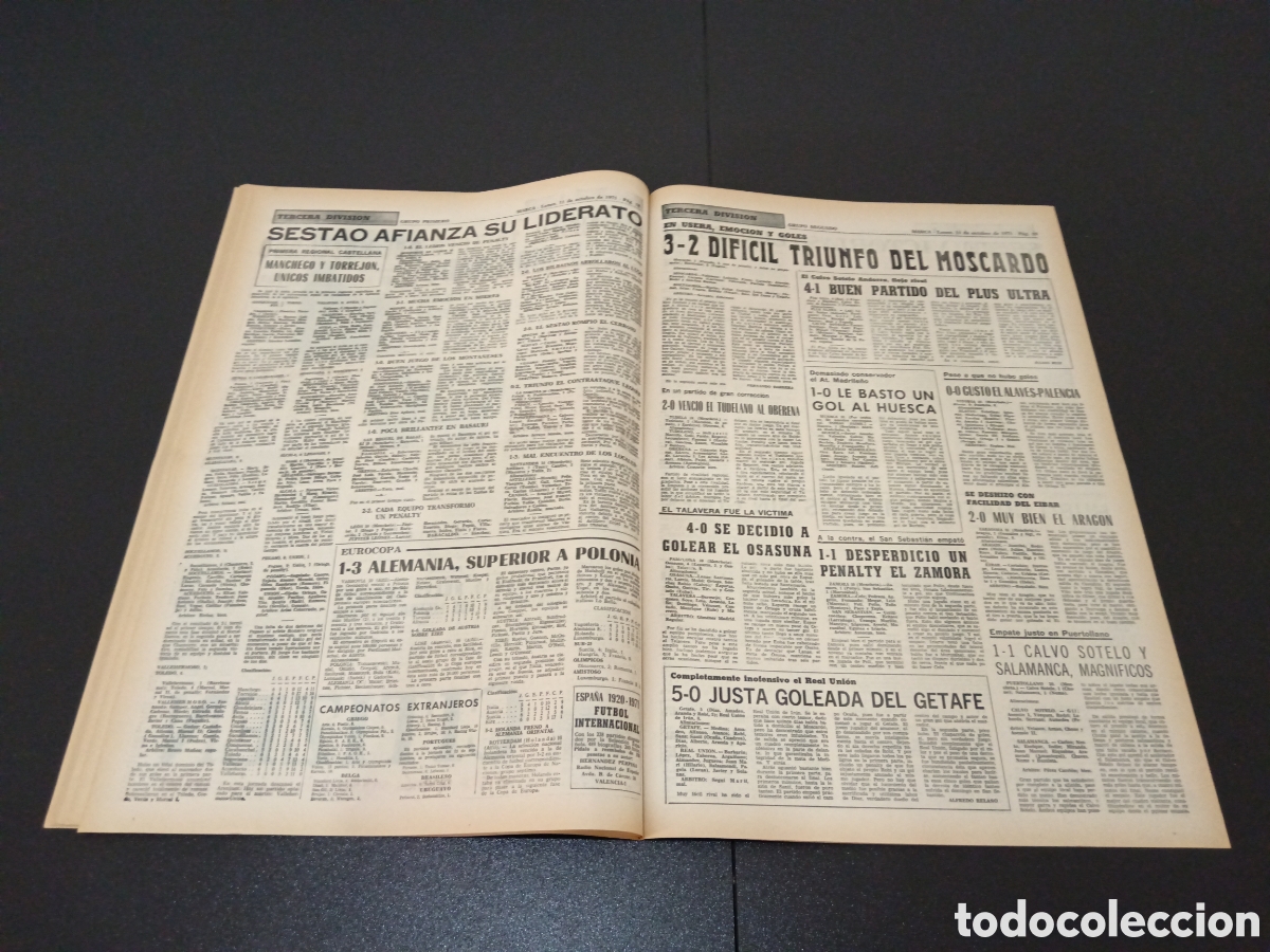 Coleccionismo deportivo: MARCA 11/10/1971 - Foto 10