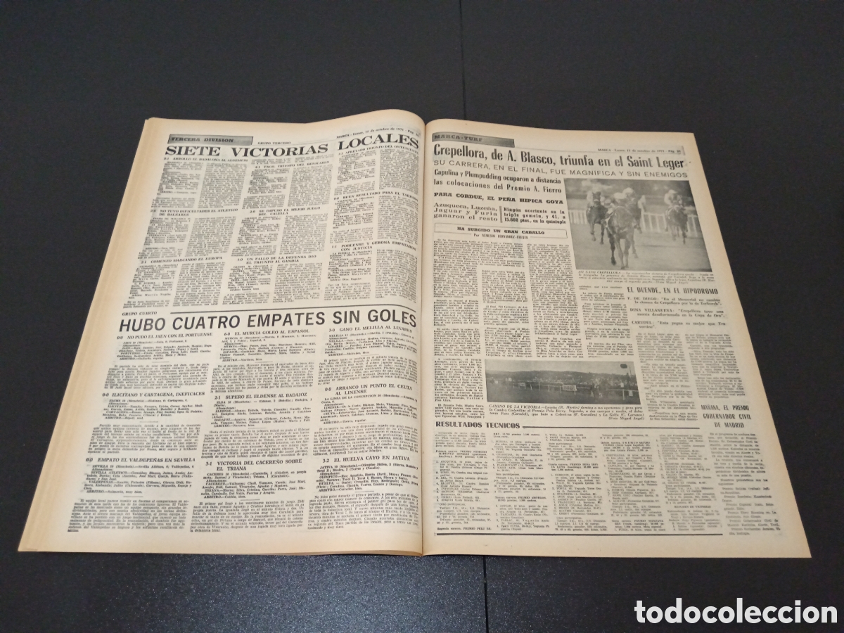 Coleccionismo deportivo: MARCA 11/10/1971 - Foto 11