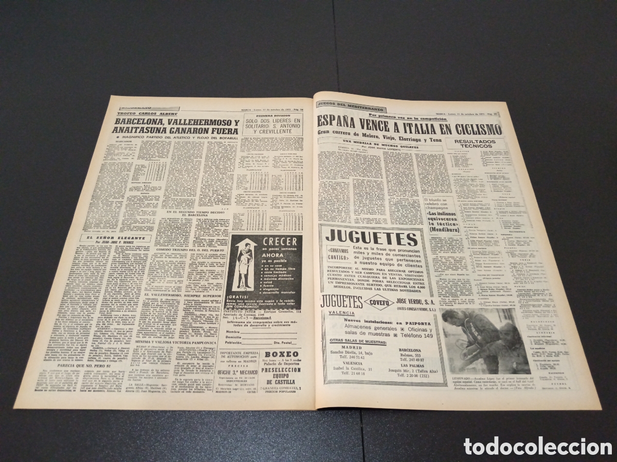 Coleccionismo deportivo: MARCA 11/10/1971 - Foto 13