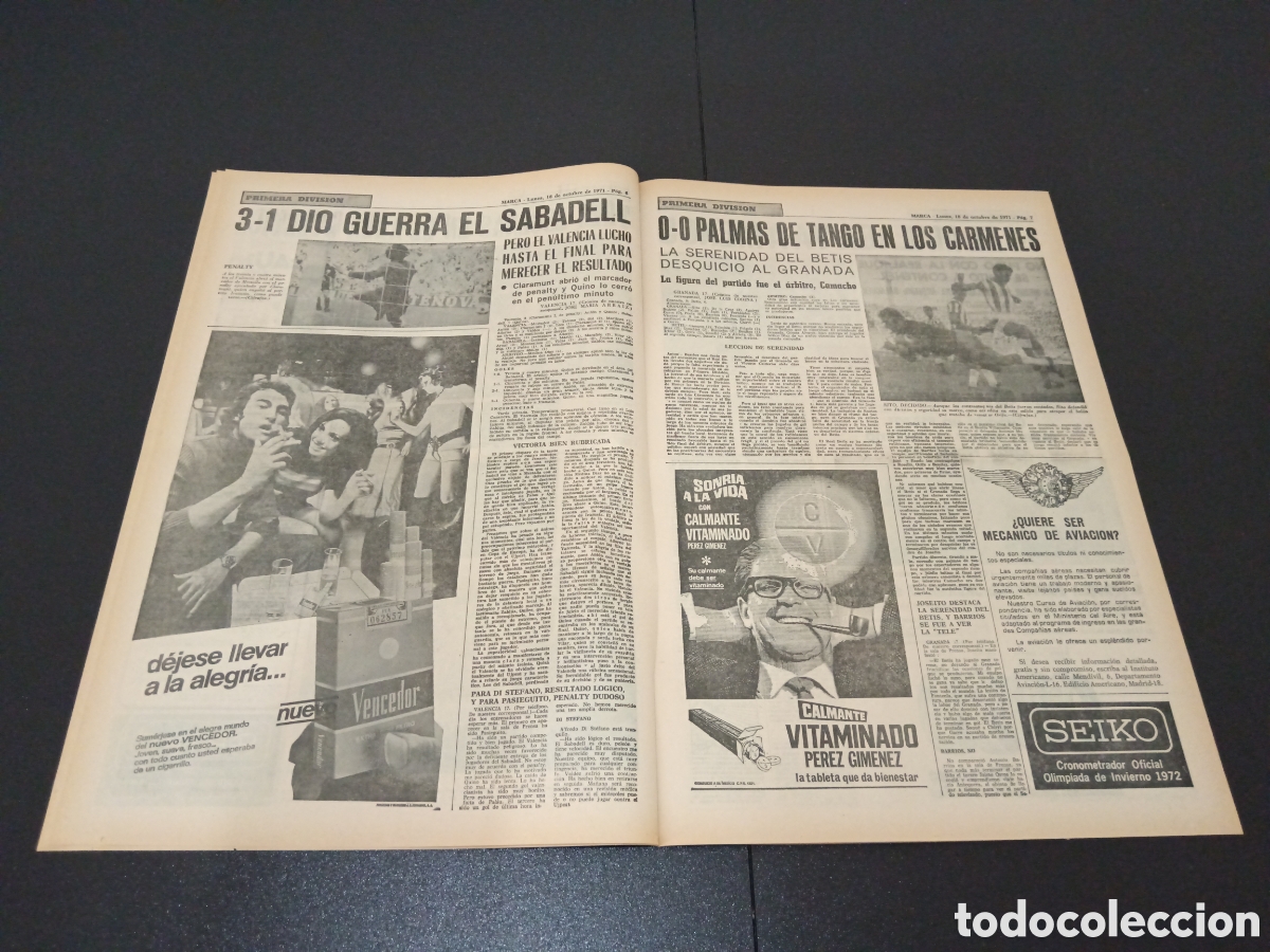 Coleccionismo deportivo: MARCA 18/10/1971 - Foto 4