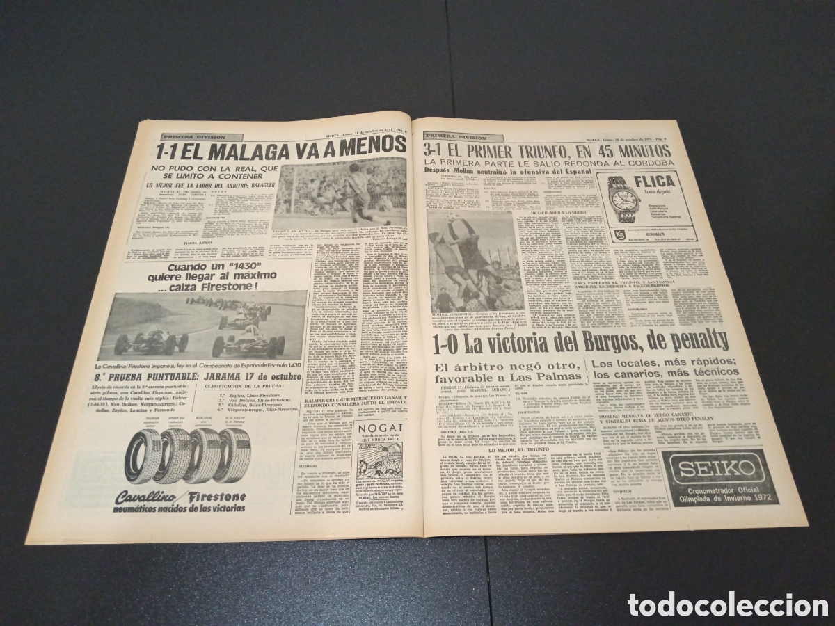 Coleccionismo deportivo: MARCA 18/10/1971 - Foto 5