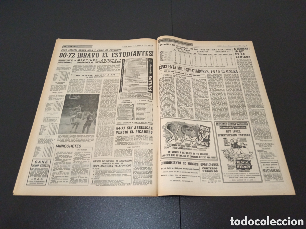 Coleccionismo deportivo: MARCA 18/10/1971 - Foto 11