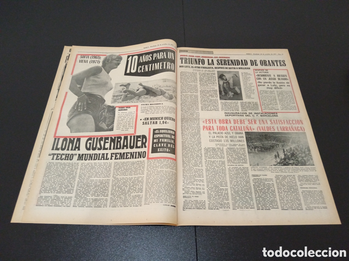 Coleccionismo deportivo: MARCA 24/10/1971 - Foto 3