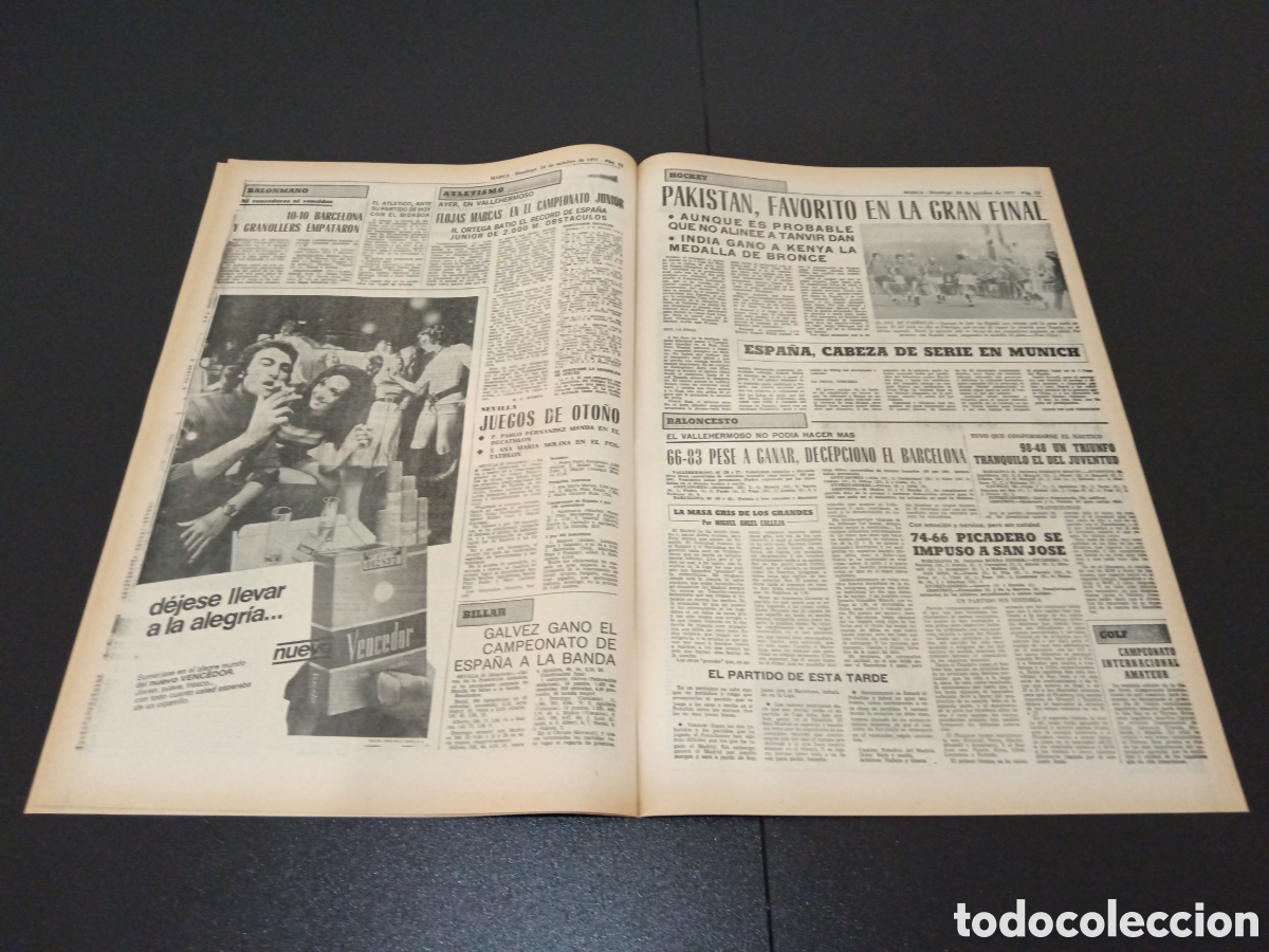 Coleccionismo deportivo: MARCA 24/10/1971 - Foto 4