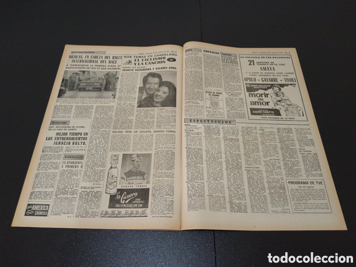 Coleccionismo deportivo: MARCA 24/10/1971 - Foto 5