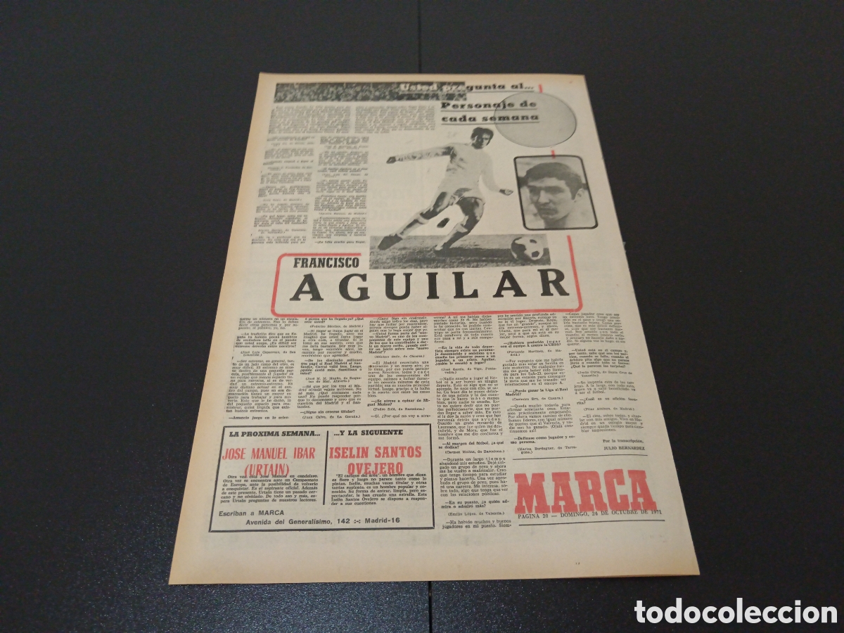 Coleccionismo deportivo: MARCA 24/10/1971 - Foto 6
