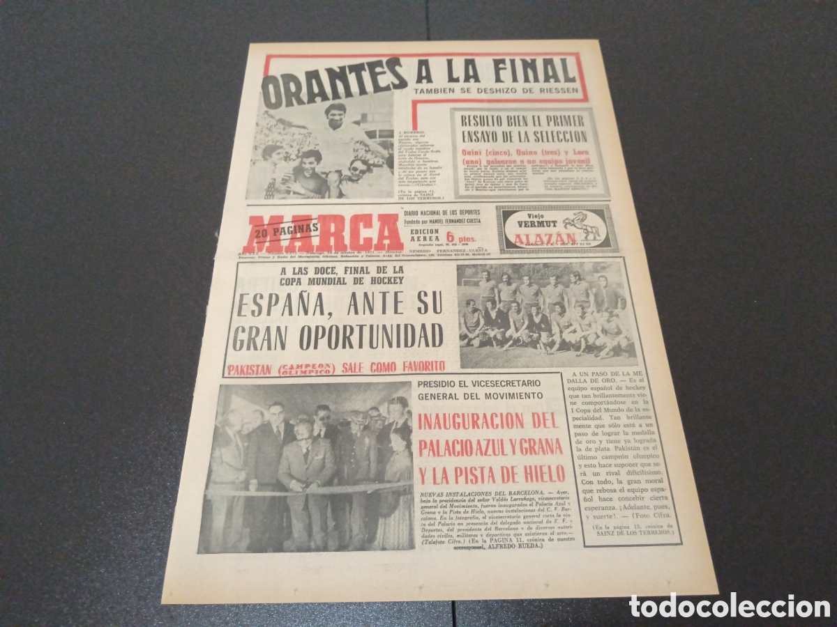 Coleccionismo deportivo: MARCA 24/10/1971 - Foto 1