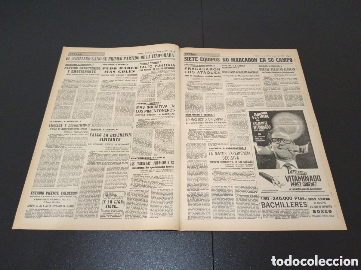 Coleccionismo deportivo: MARCA 25/10/1971 - Foto 4