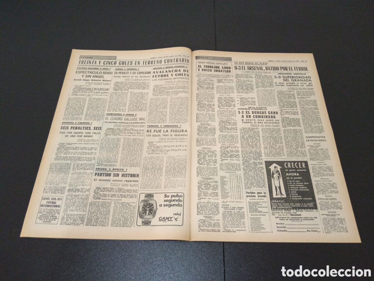 Coleccionismo deportivo: MARCA 25/10/1971 - Foto 5
