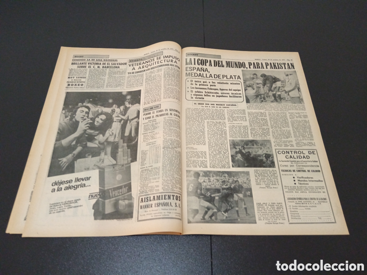 Coleccionismo deportivo: MARCA 25/10/1971 - Foto 7