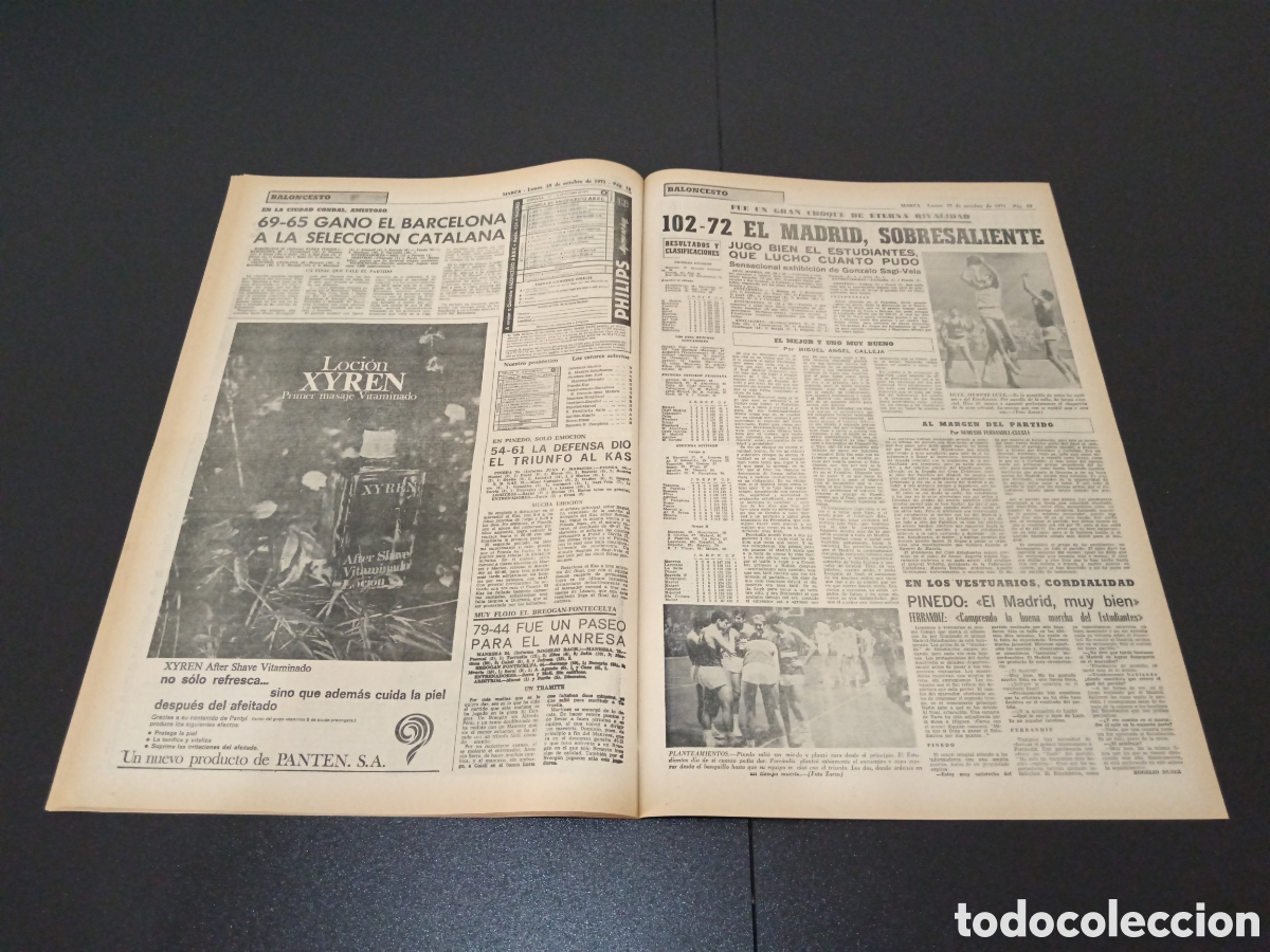 Coleccionismo deportivo: MARCA 25/10/1971 - Foto 8