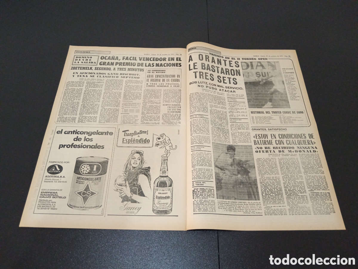 Coleccionismo deportivo: MARCA 25/10/1971 - Foto 10