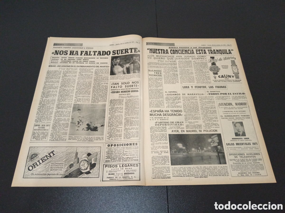 Coleccionismo deportivo: MARCA 28/10/1971 - Foto 3