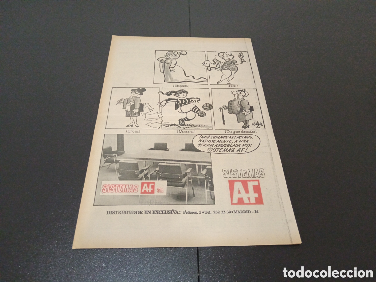 Coleccionismo deportivo: MARCA 28/10/1971 - Foto 7
