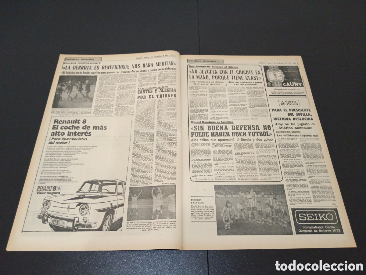 Coleccionismo deportivo: MARCA 01/09/1971 - Foto 3